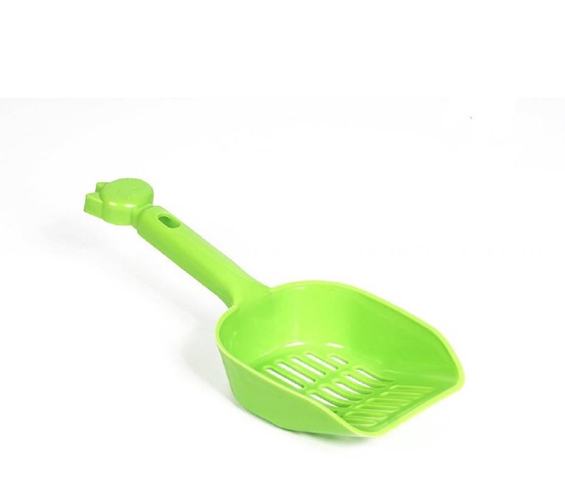 Bellaven Cat Litter Scoop Shovel Litter Scoop Made Of  And Plastic Flexible Long Reach Handle Cat， Green