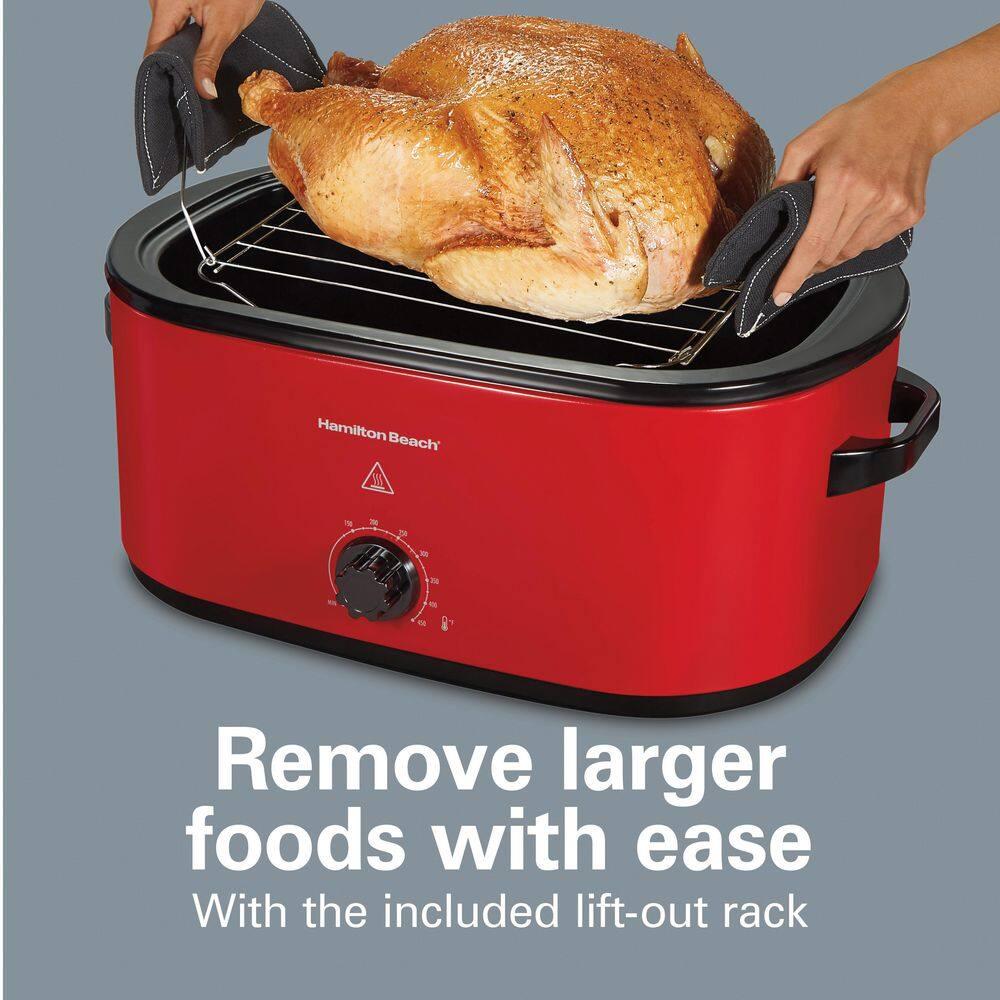 Hamilton Beach 22 Qt Red Roaster Oven