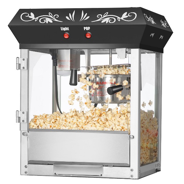 Great Northern Popcorn 6 Oz Foundation Countertop Popcorn Maker Machine Black