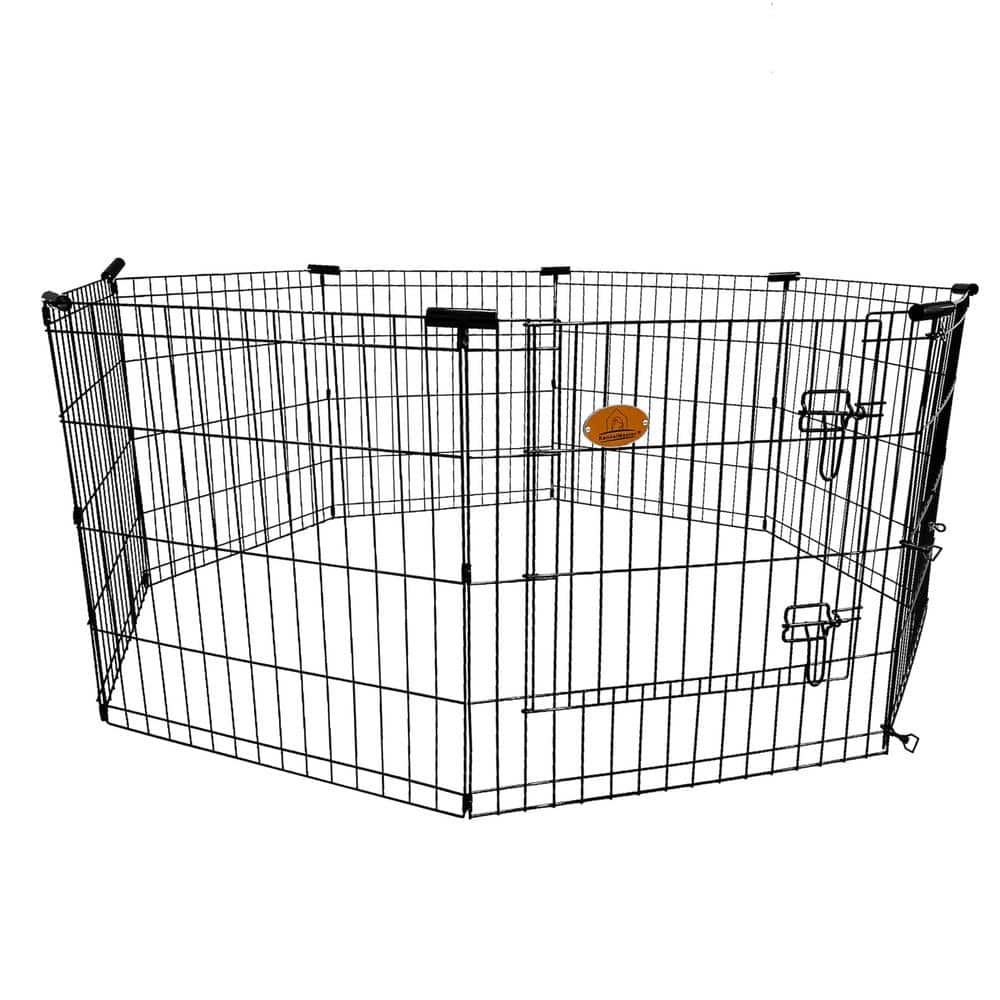 KennelMaster 8-Panel 24 in. x 24 in. Exercise Playpen with Gate EX8PEN2424