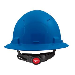 MW BOLT Blue Type 1 Class C Full Brim Vented Hard Hat with 6-Point Ratcheting Suspension (10-Pack) 48-73-1225X10