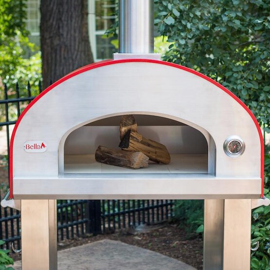 Bella Grande 36-Inch Outdoor Wood-Fired Pizza Oven On Cart