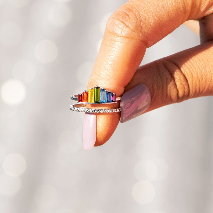 Rainbow Micro Diamond Ring