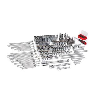 GEARWRENCH 14 in. 38 in. and 12 in. Drive 12-Point Standard and Deep SAEMetric Mechanics Tool Set in 3 Drawer Box (243-Piece) 80972