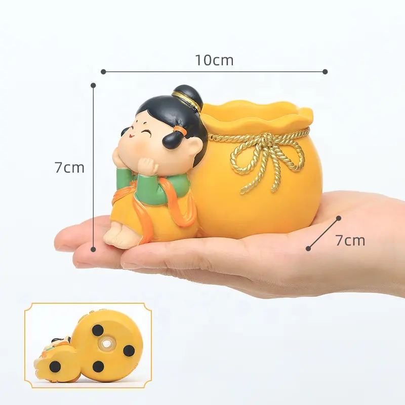 Popular Items Personality Creative Decorations Ladies Resin Craft Figurines Miniature Ornament Home Ornaments Vaso Flower Pot