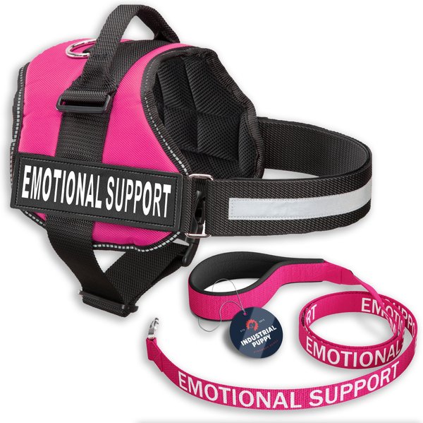 Industrial Puppy Emotional Support Animal (ESA) Reflective Dog Harness and Leash