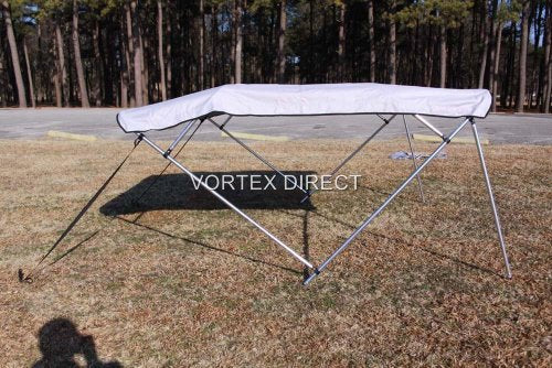 New Grey/Grey Vortex 4 Bow Bimini Top 10' Long， 79-84