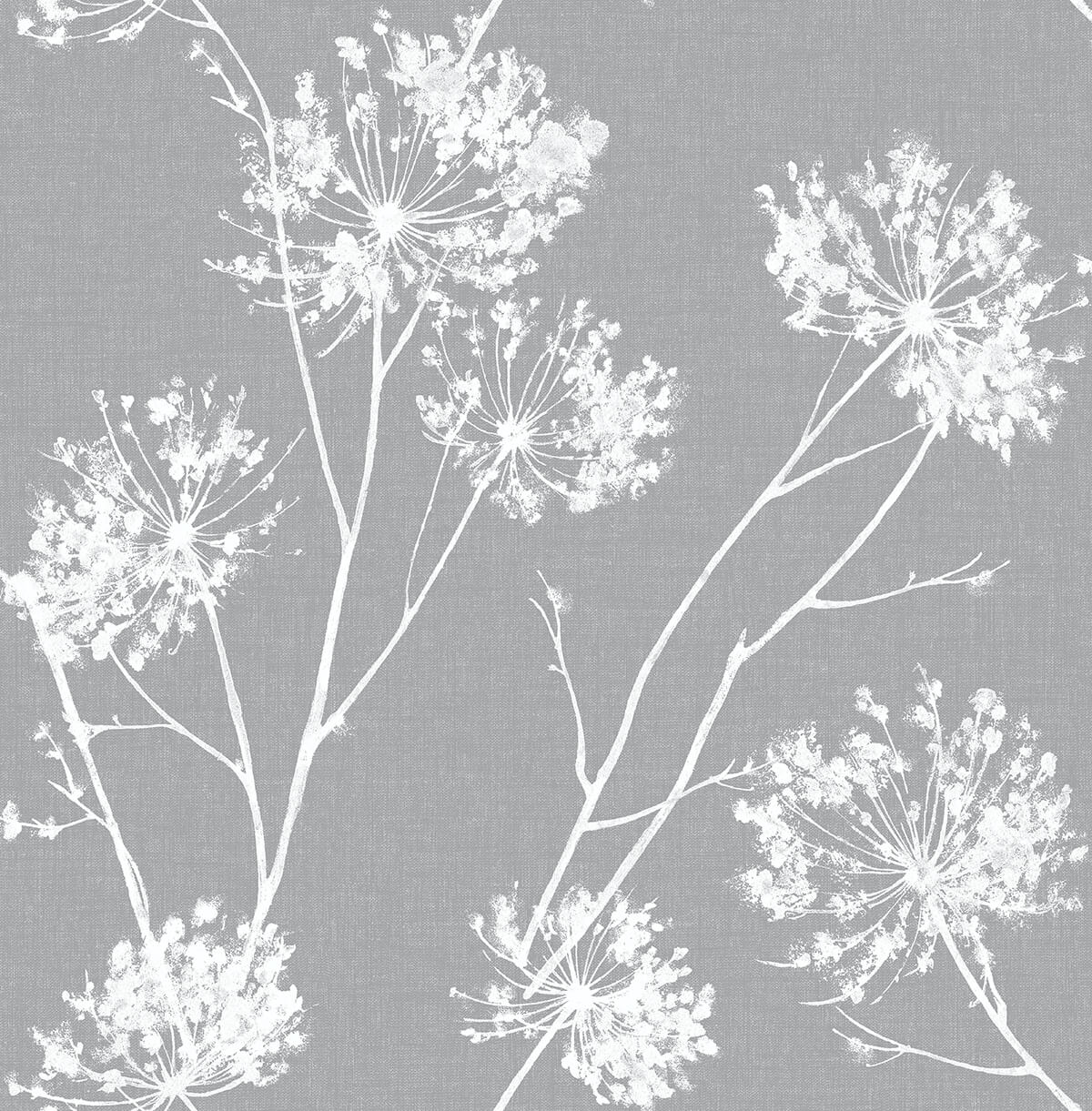 Sample One O'Clocks Peel-and-Stick Wallpaper in Cove Grey