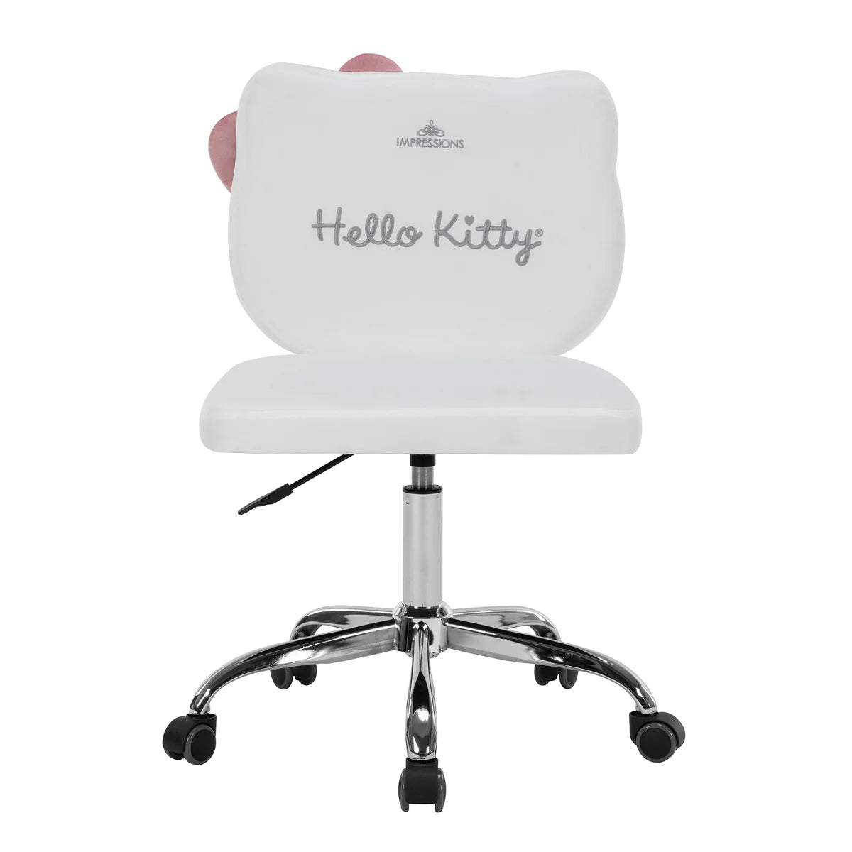 IVFC-HK229-WHT | Hello Kitty® Kawaii Swivel Vanity Chair