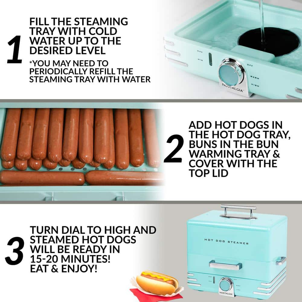 Nostalgia Hot Dog Steamer NHDS206AQ