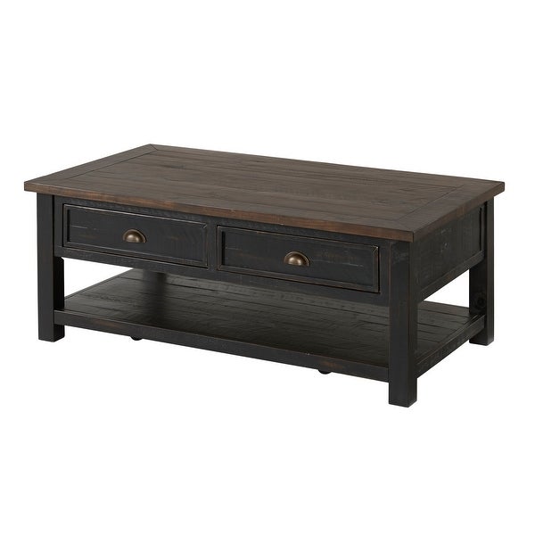 The Gray Barn Downington Solid Wood 2-drawer Coffee Table