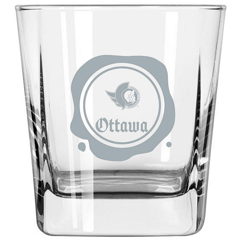 Ottawa Senators 14oz. Frost Stamp Old Fashioned Glass