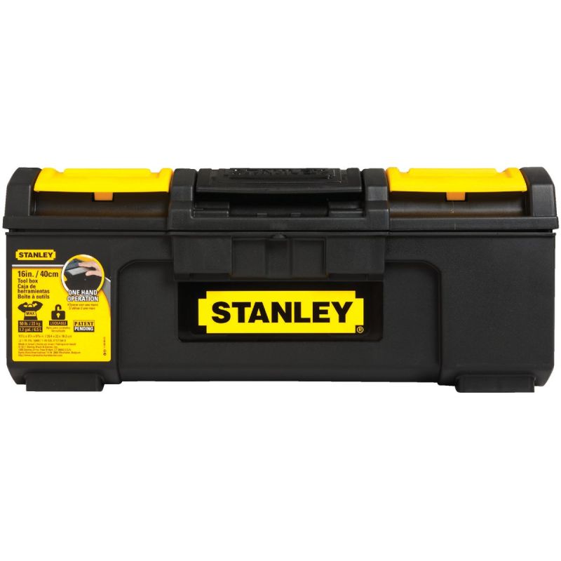 Stanley Auto Latch Toolbox Black Yellow