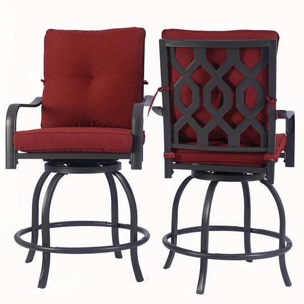 Kozyard Isabella High Swivel Bar Stools/Chair Set