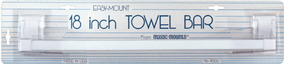 Magic Mounts 4566W 18 Inch Towel Bar 1Pk Whi