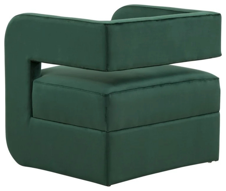 Crystal Modern Dark Green Accent Chair   Contemporary   Armchairs And Accent Chairs   by Rustic Home Furniture Deco  Houzz