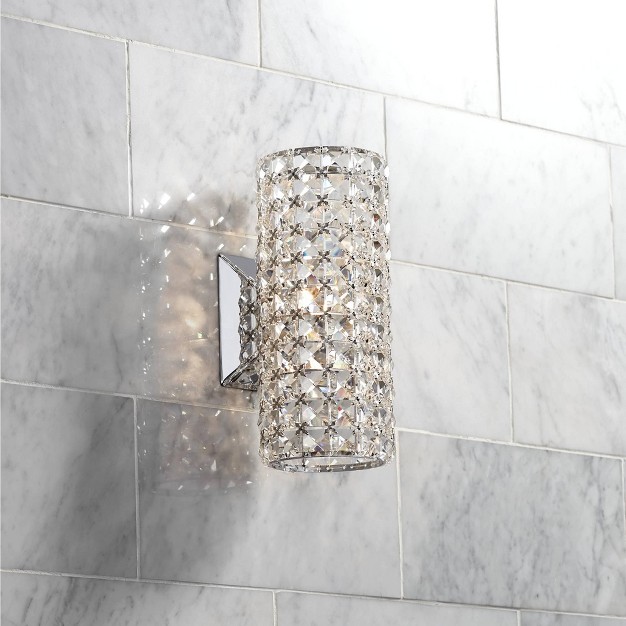 Fixture Crystal Cylinder For Bedroom Bathroom Vanity Reading Living Room