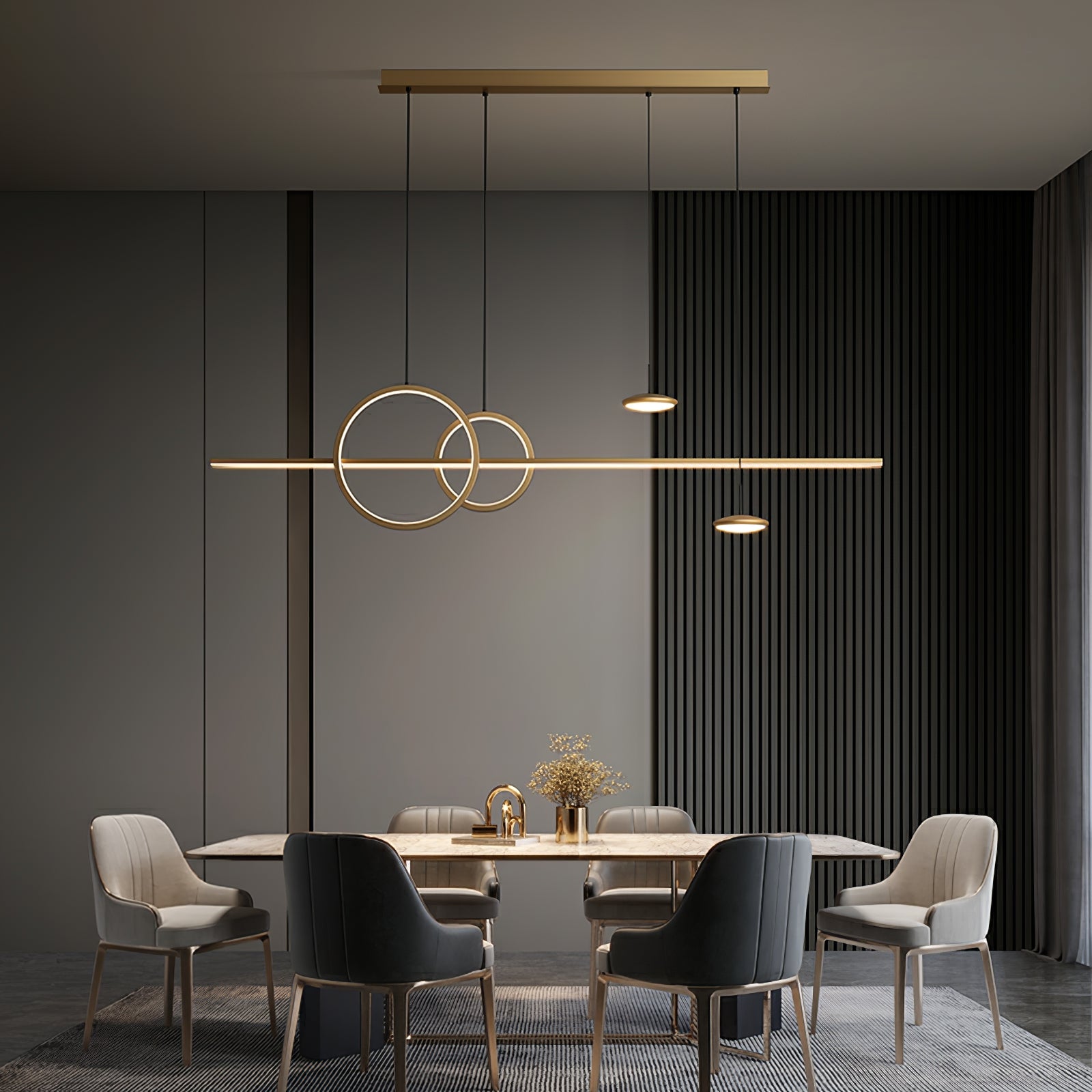 Modern Geometric Shape Chandelier