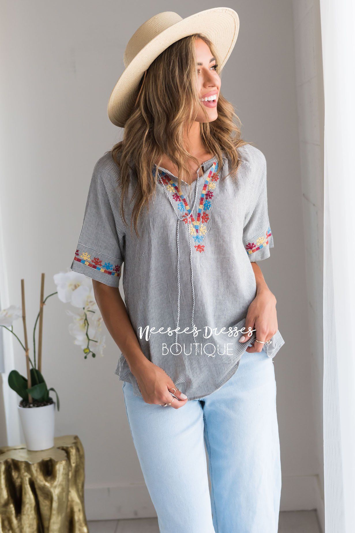 Second Chances Modest Blouse