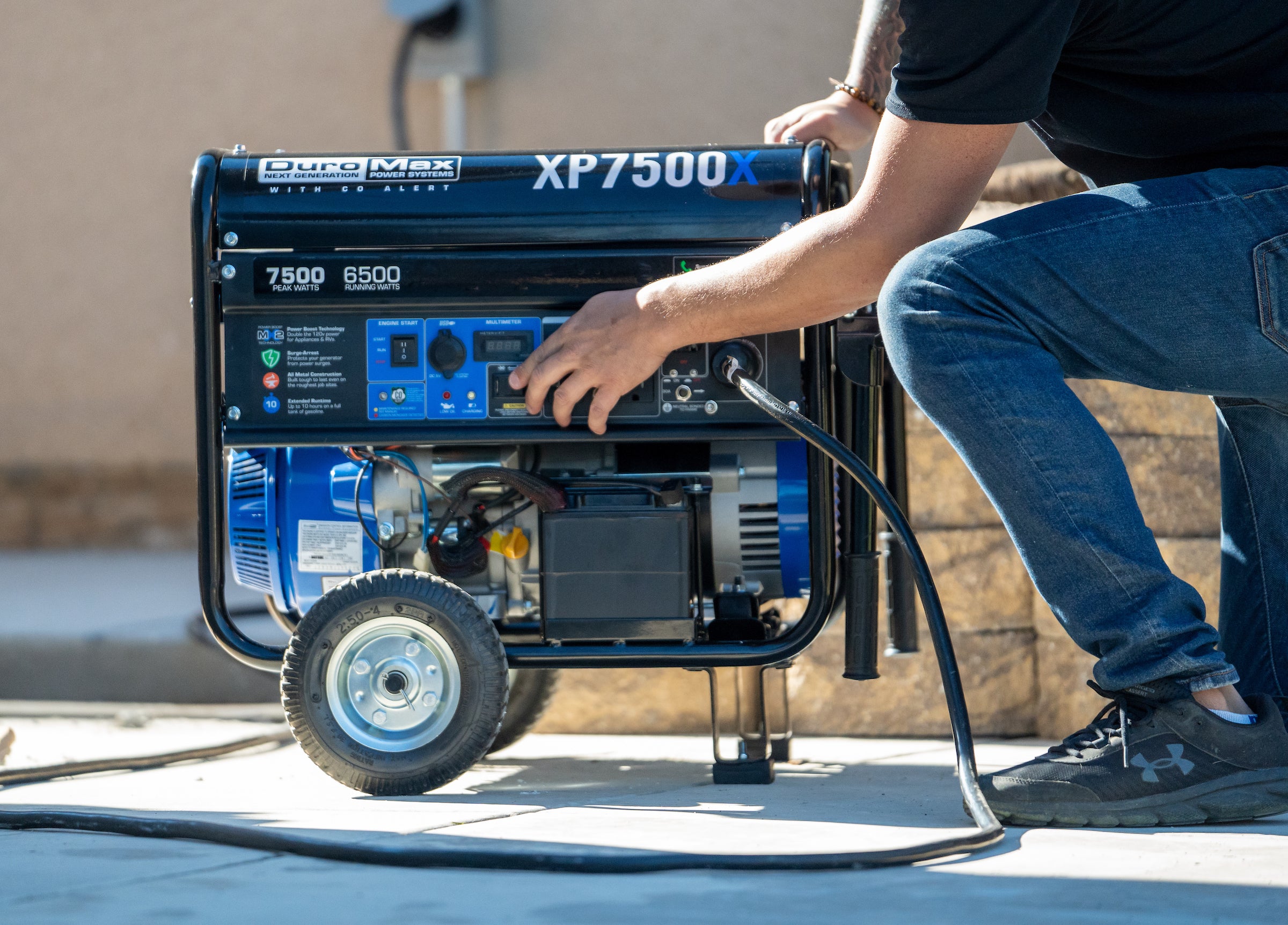 7,500 Watt Gasoline Portable Generator w/ CO Alert