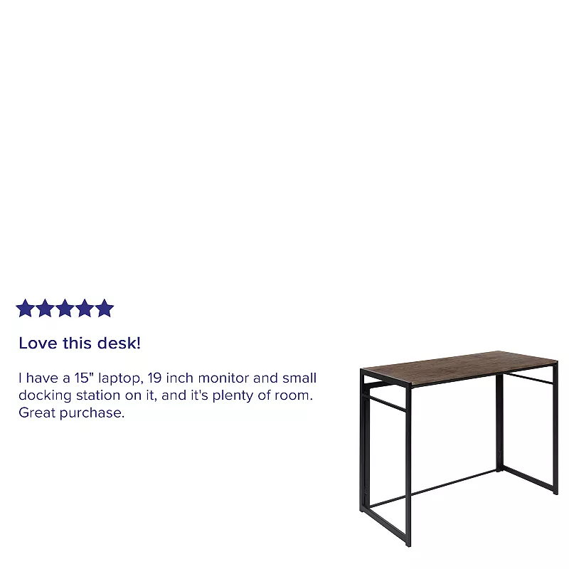 Flash Furniture Industrial Office Folding Desk