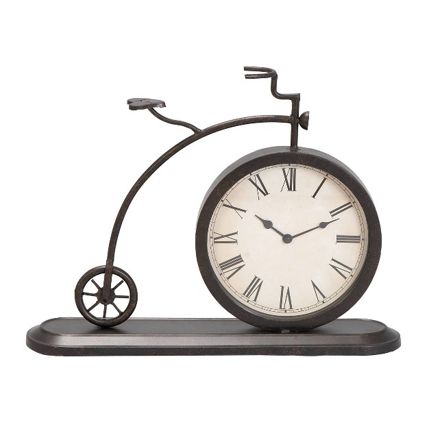 Metal Bike Vintage Clock Black Olivia amp May