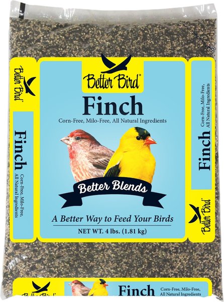 Better Bird Finch Bird Food， 4-lb bag