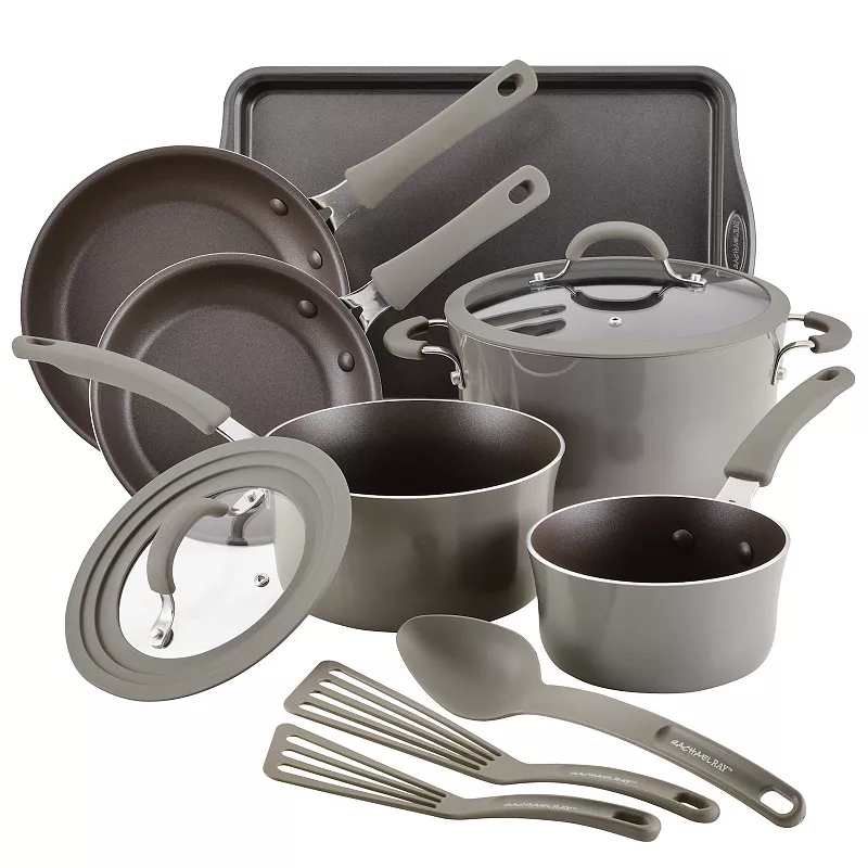 Rachael Ray Cook + Create 11-pc. Aluminum Nonstick Cookware Set