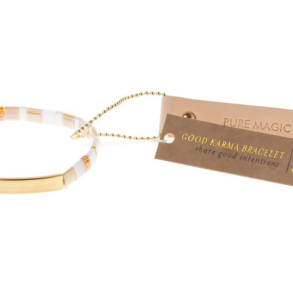 Scout Curated Wears  Good Karma Miyuki Bracelet | Pure Magic - Neutral/Gold