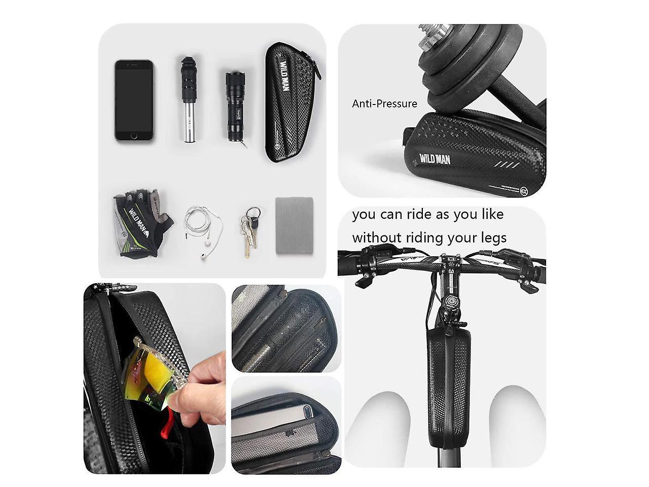 Bike Phone Holder Bag， Bike Accessories Bag For Mountain Road Commute Electric Trek Bike， For Android/iphone Cellphones Up Tp 6.5