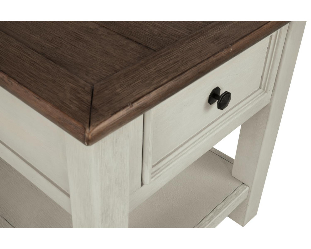 Bolanburg Chairside End Table with USB Ports  ampOutlets   Farmhouse   Side Tables And End Tables   by Ashley Furniture Industries  Houzz