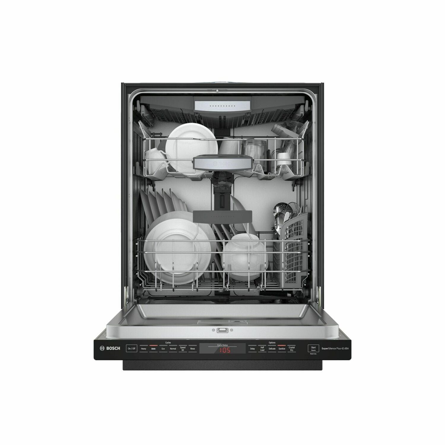 Bosch SHPM78Z56N 800 Series Dishwasher 24'' Black Shpm78Z56N