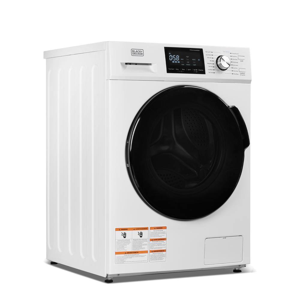 BLACK+DECKER 2.7 cu. Ft. Front Load Washer with 16 cycles in Compact White BFLW27MW