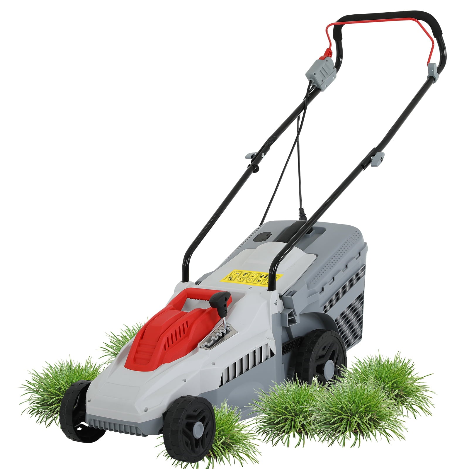 Electric Lawn Mower 12 Amp13-Inch Electric Push Mower with Grass Catcher Adjustable Cutting Height Walk-Behind Eco Lawn Mowers Easy to Use for a Green Healthy Lawn, Corded