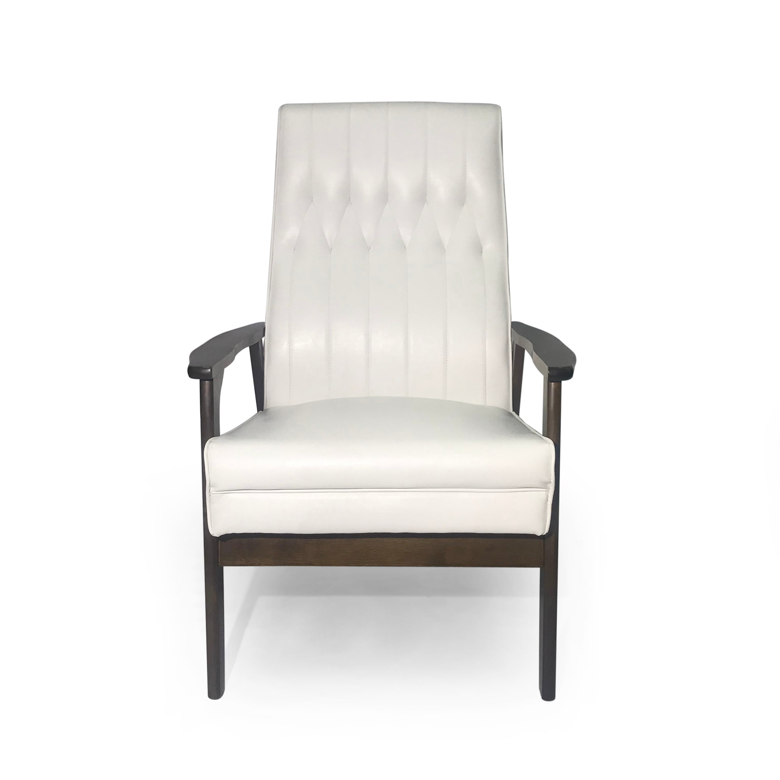 Katharine Mid-Century Faux Leather Modern Accent Chair