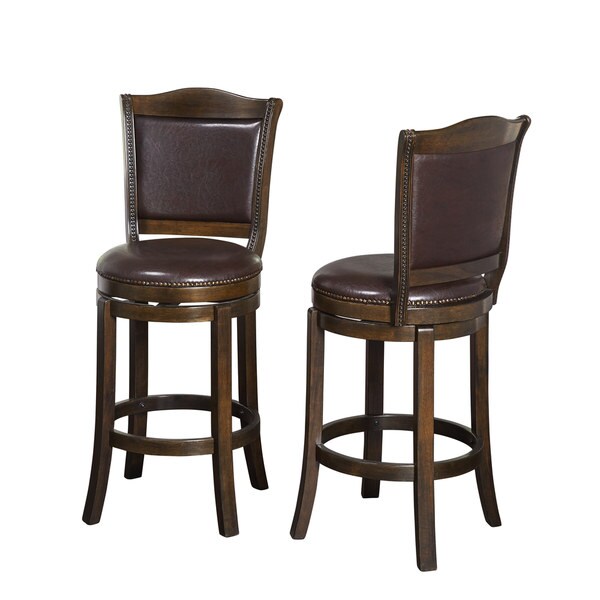 Simple Living Adam Armless Swiveling Pub Stools (Set of 2)