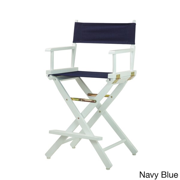 White Frame 24-inch Director's Chair