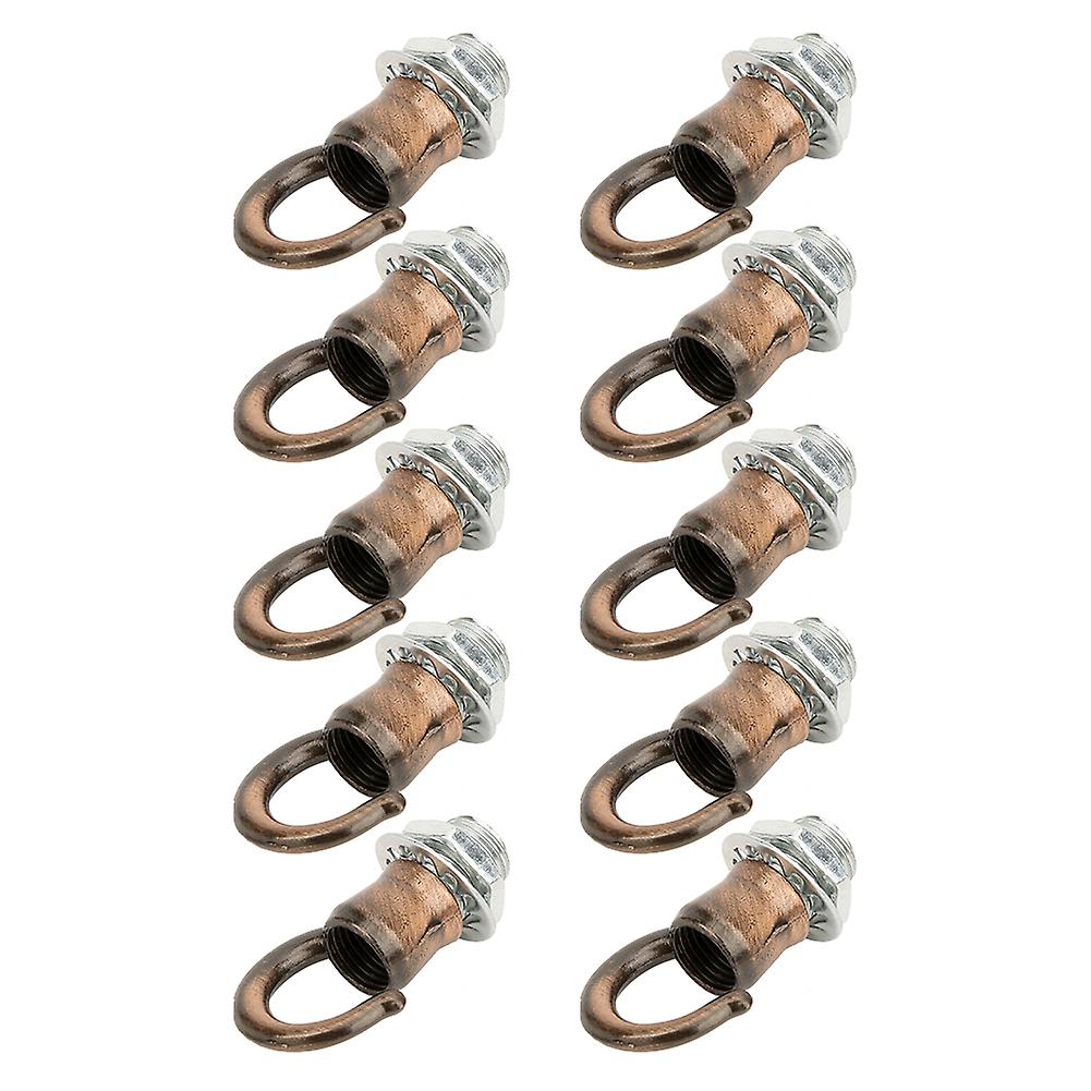 10pcs Zinc Alloy Opening Lantern Chandelier Hanging Ring Hook Light Diy Decoration Accessoryred Bronze