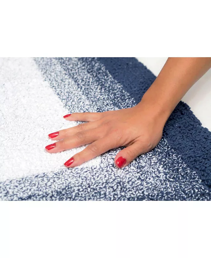 Chesapeake Whitney Ombre Reversible Bath Rug