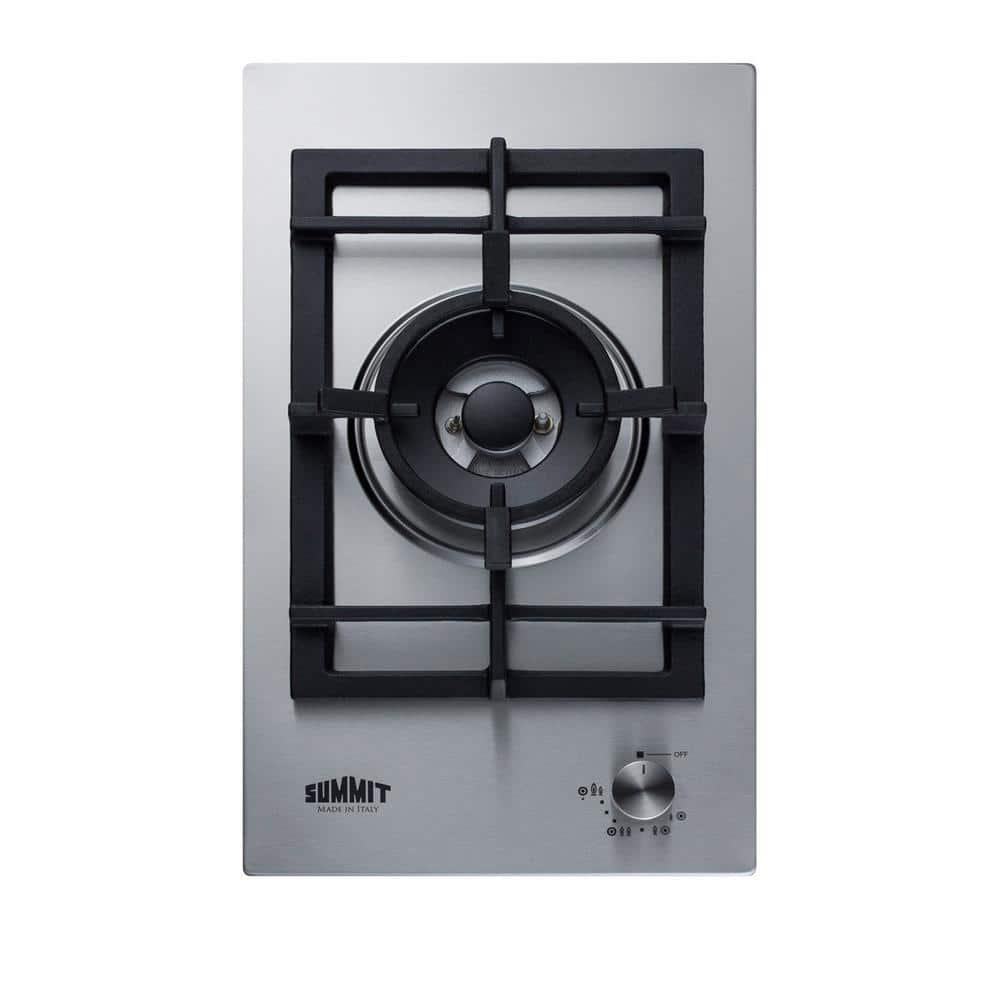 Summit Appliance 12 in Gas Cooktop in Stainless Steel with 1Burner