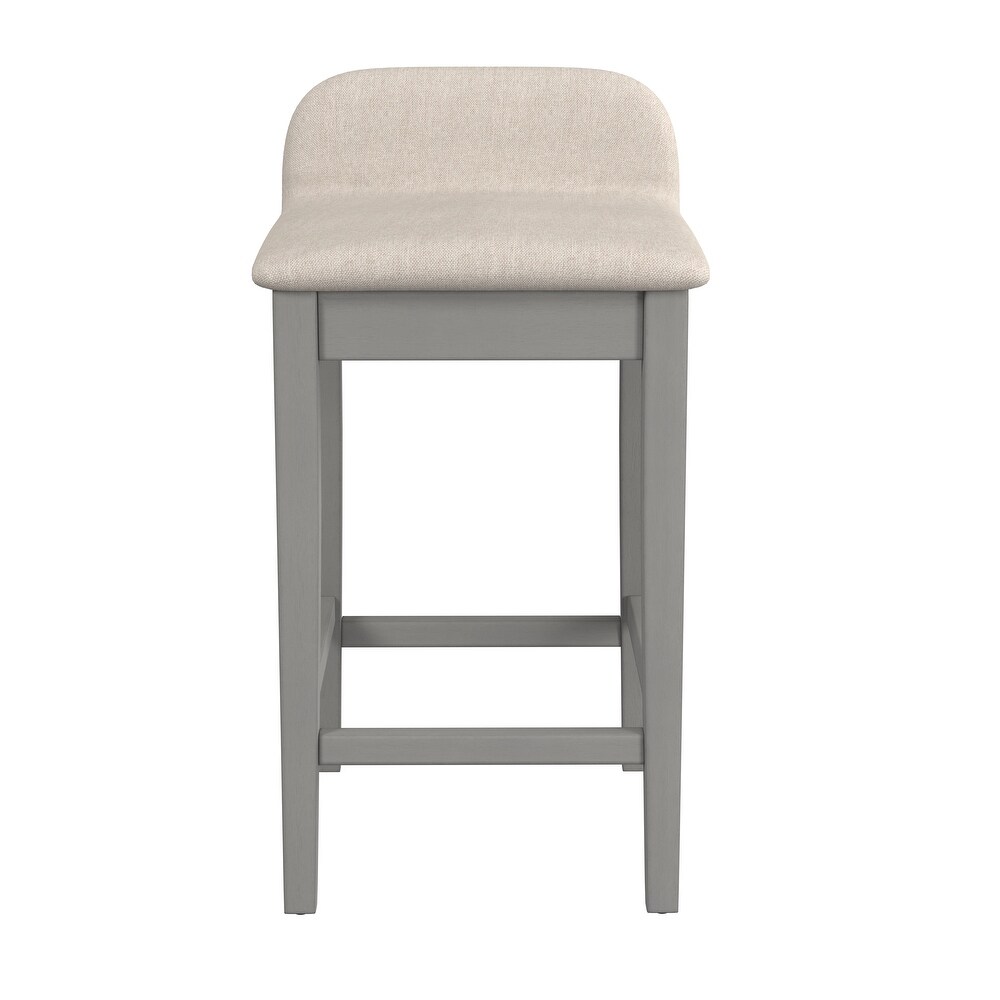 Hillsdale Furniture Maydena Distressed Gray Wood Bar Stool