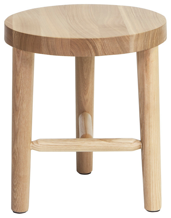 Lax Modern Milking Stool   Small Wood Kitchen Stool   Midcentury   Accent And Garden Stools   by Plush Pod Decor  Houzz