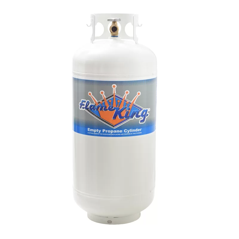 Flame King YSN401 40 lbs. Empty Propane Cylinder with Overfill Protection Device Valve