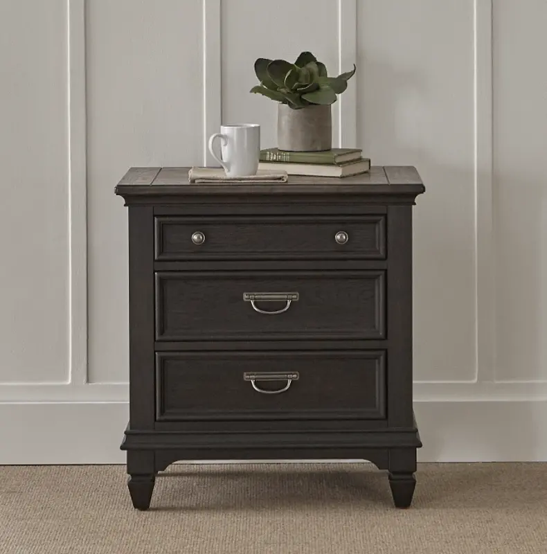 Harbor Hut Graphite Nightstand