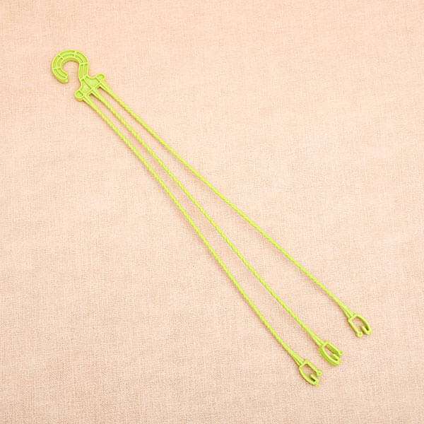 14.9 inch (38 cm) Plastic Hanger For Planters (Lime Yellow) (set of 6)