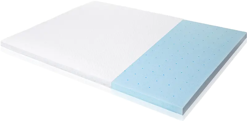 Malouf 2.5 Inch Twin Gel Memory Foam Mattress Topper