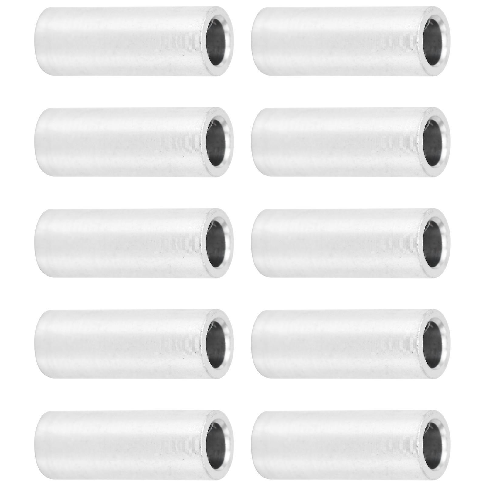 10pcs Round Spacer Aluminum Alloy Unthreaded Standoff Support Fittings 6mm Outer Diameterlong 16mm