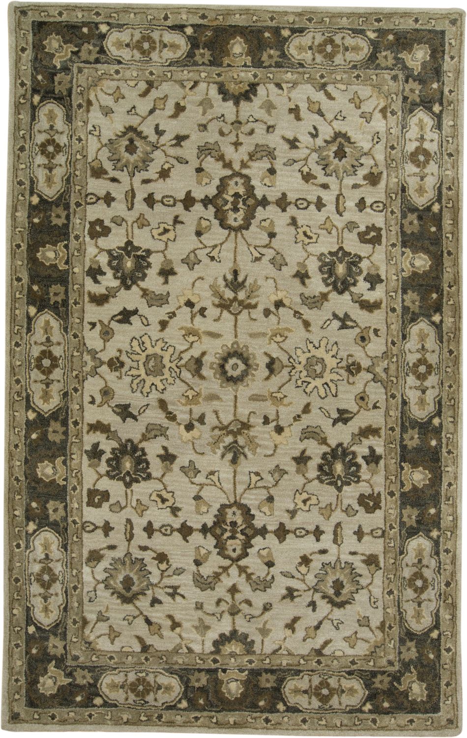 Botticino Hand Tufted Gray and Beige Rug by BD Fine