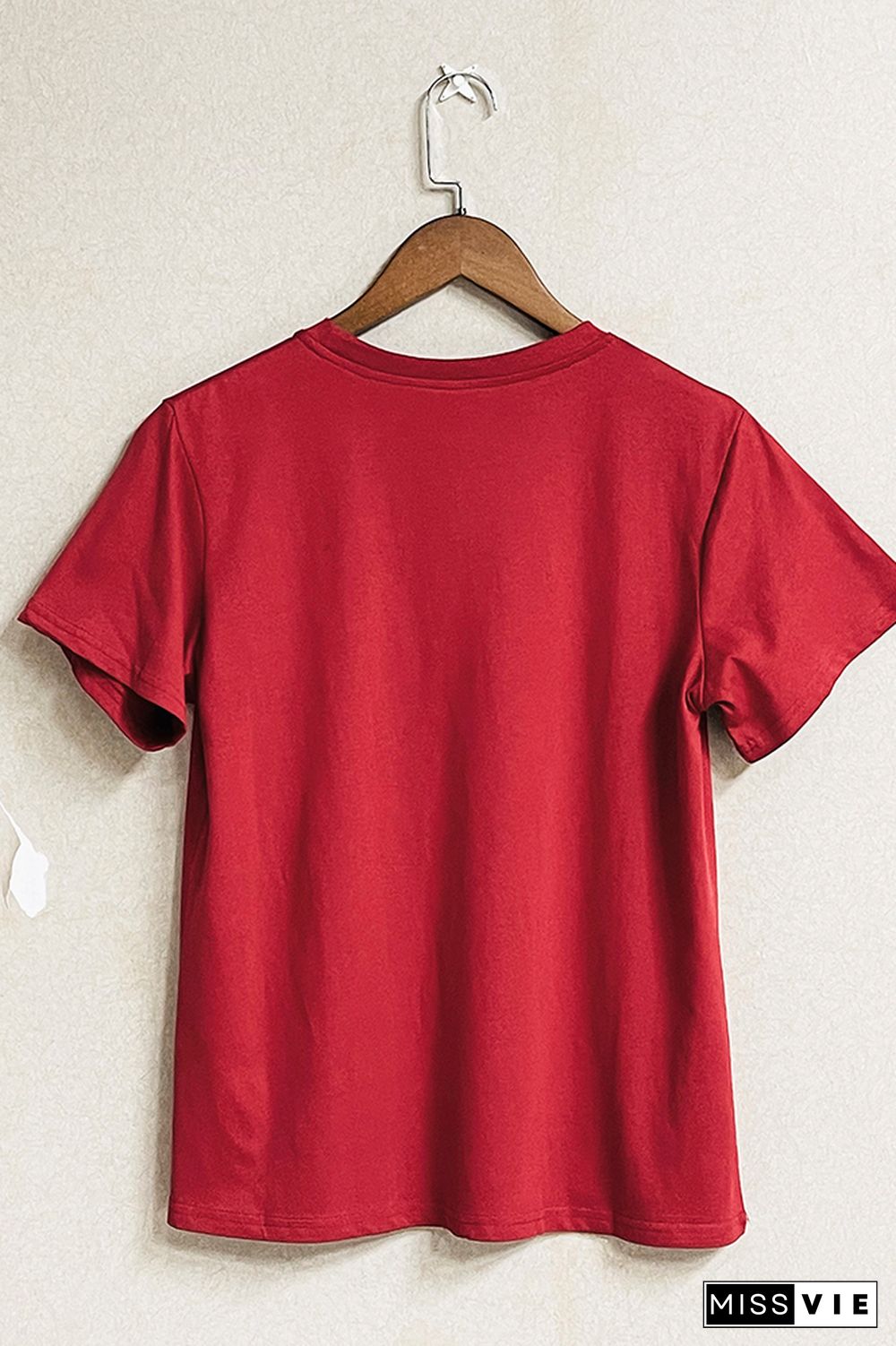 Solid Color O-neck Short Sleeve Tee Wholesale