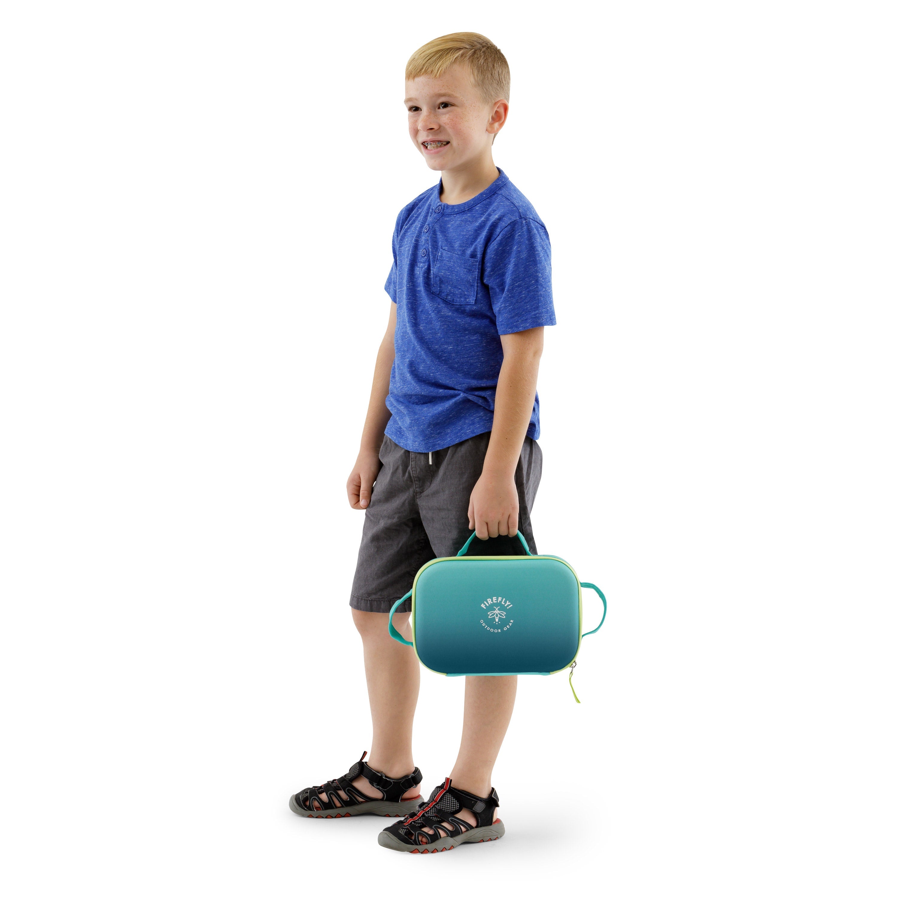 Firefly! Outdoor Gear Youth Insulated Lunch Box - Blue/Green, Unisex